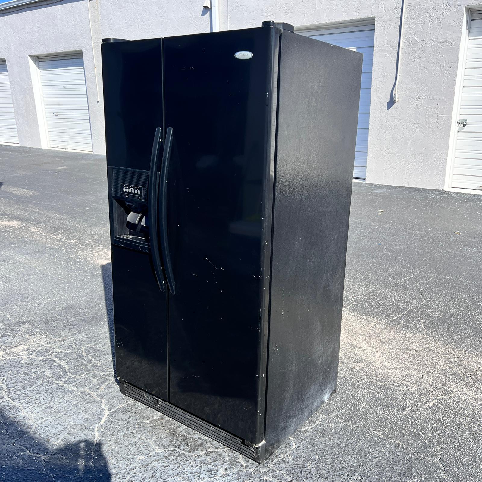 Whirlpool Black Side by Side Refrigerator Whirlpool Black Side by Side Refrigerator